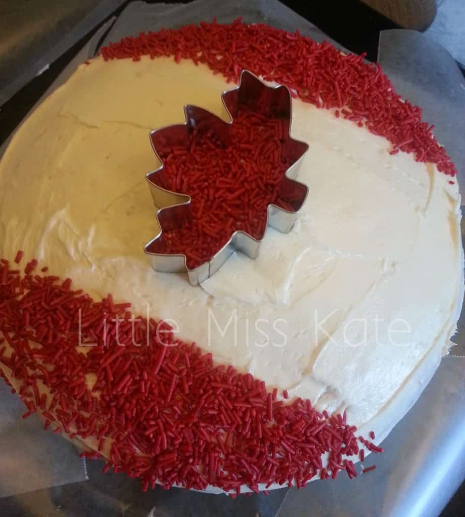 Welcome Canada Regular buttercream celebration cake Brampton