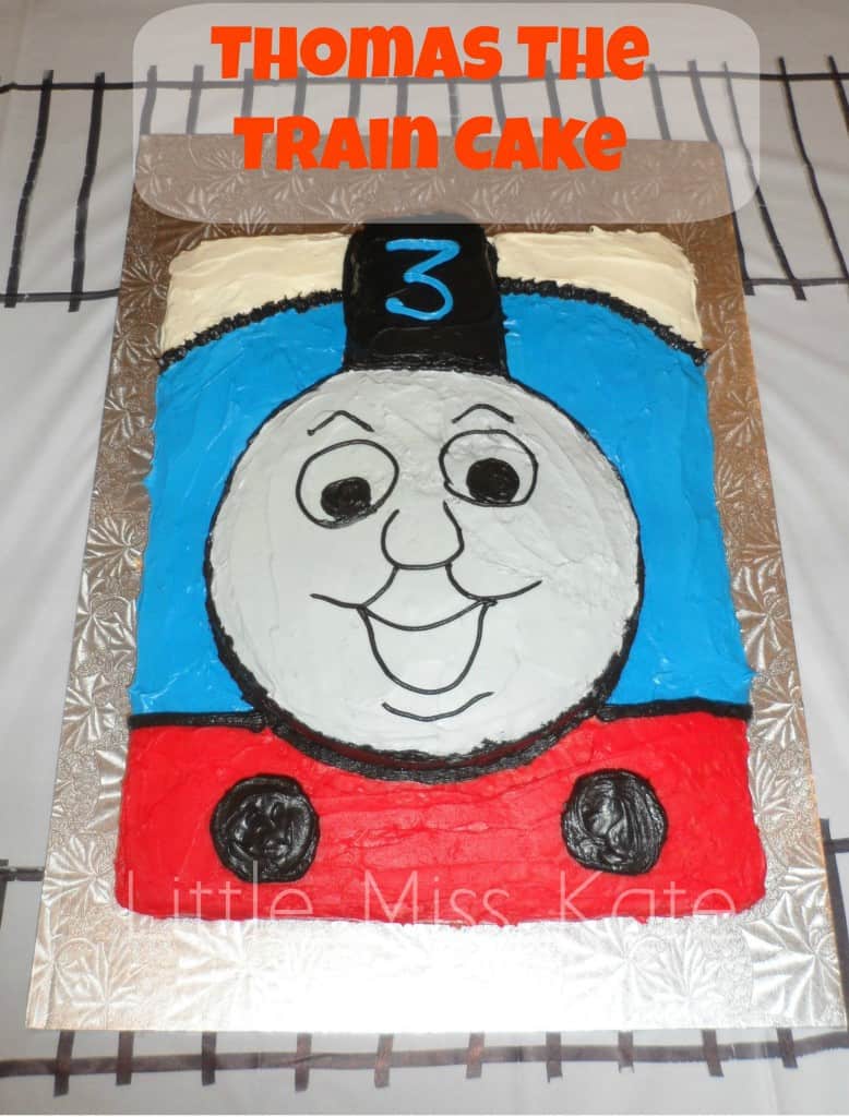 How to make a Thomas the train birthday cake