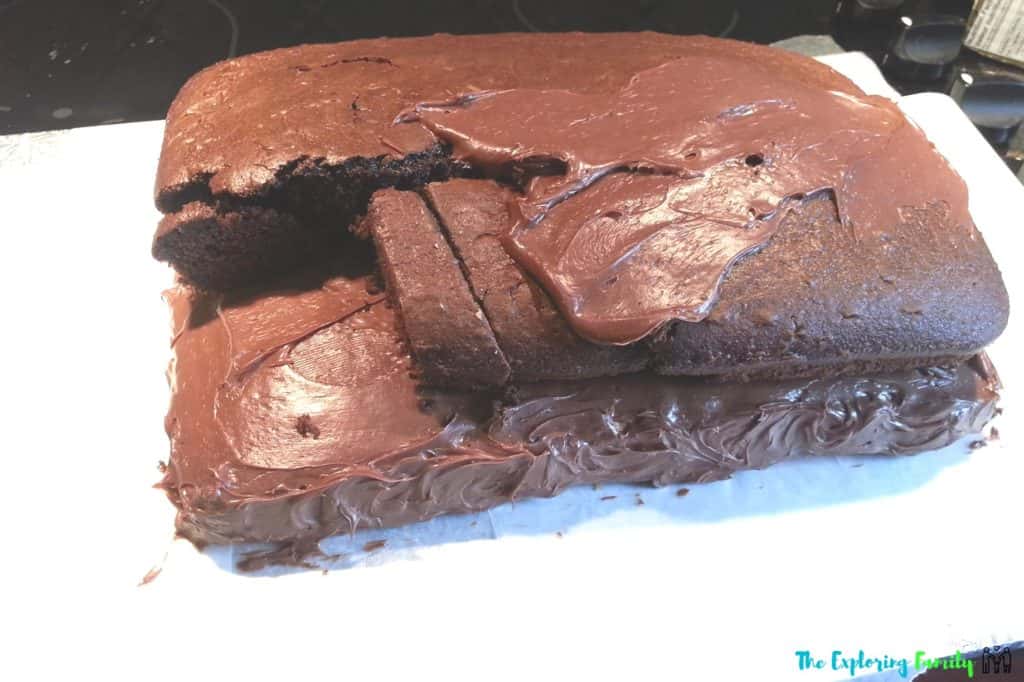 Simple Construction Birthday cake chocolate