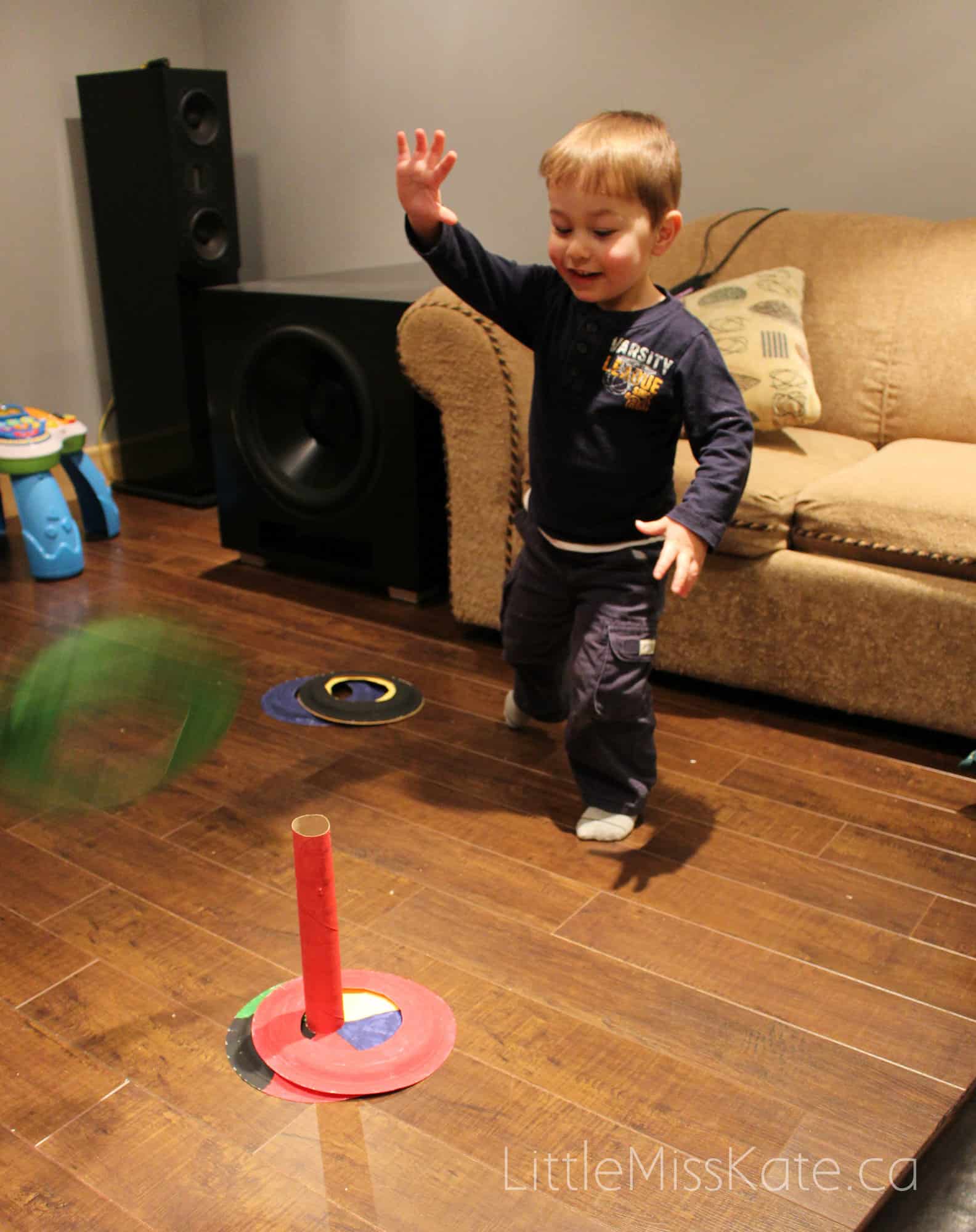 Olympic activities for kids DIY ring toss game