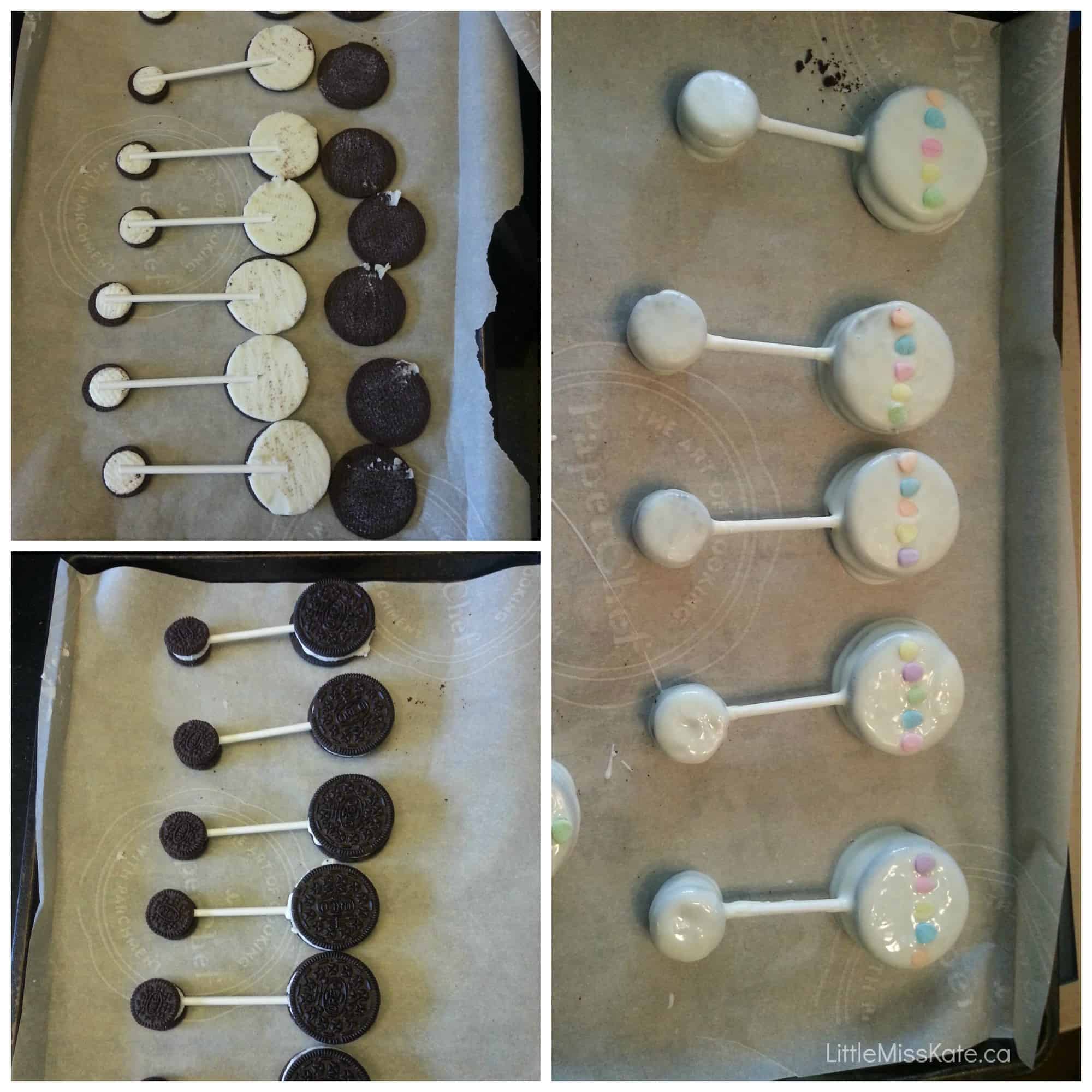 Easy Baby Shower Dessert Ideas - Baby Rattle Oreo Pops