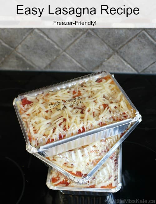 An easy lasagna recipe that freezers so well! A family favorite!