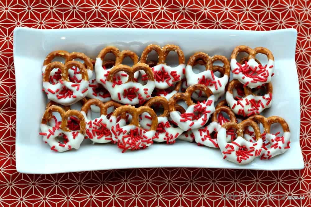 Canada Day Dessert Idea - Chocolate Covered Pretzels