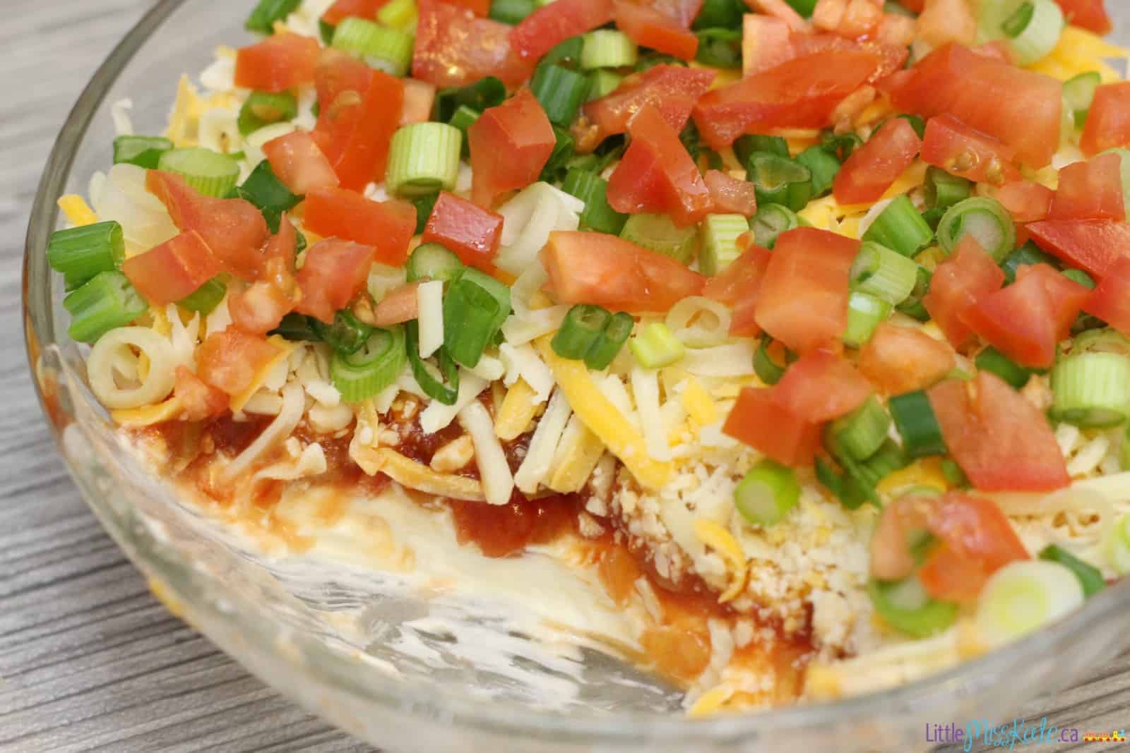 Easy Layered Nacho Dip Recipe - Super Bowl Food Ideas - The Exploring ...