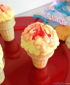 Olympic Inspired Food Idea - Fun and Easy Olympic Torch Cupcakes