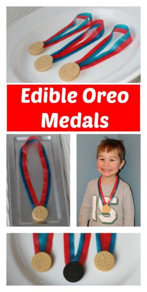 Olympic Crafts For Kids - Edible Oreo Olympic Medals - The Exploring Family