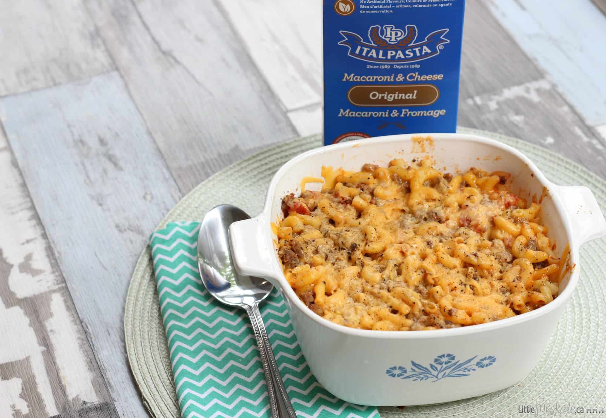Homemade Macaroni and Cheese with Ground Beef Recipe - The Exploring Family