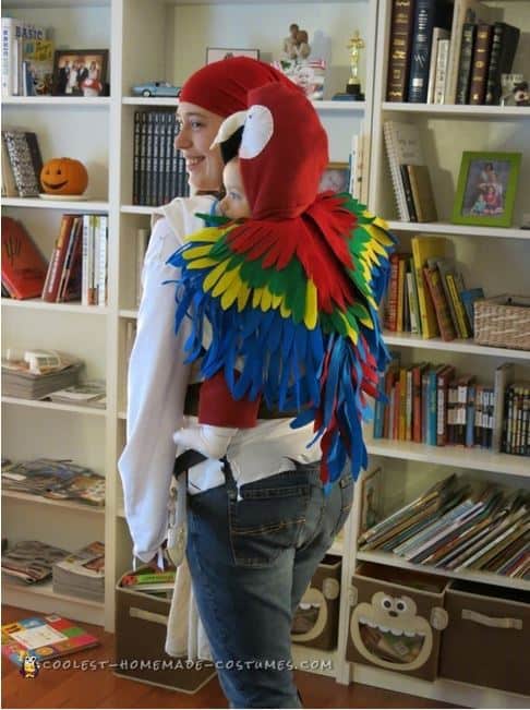 Mom and Baby Costume ideas - parrot and pirate