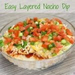 easy layered nacho dip