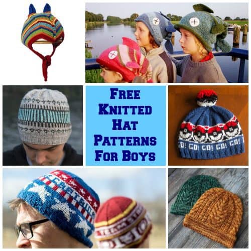 The HUGE List Of Free Knitted Hat Patterns For Boys - The Exploring Family