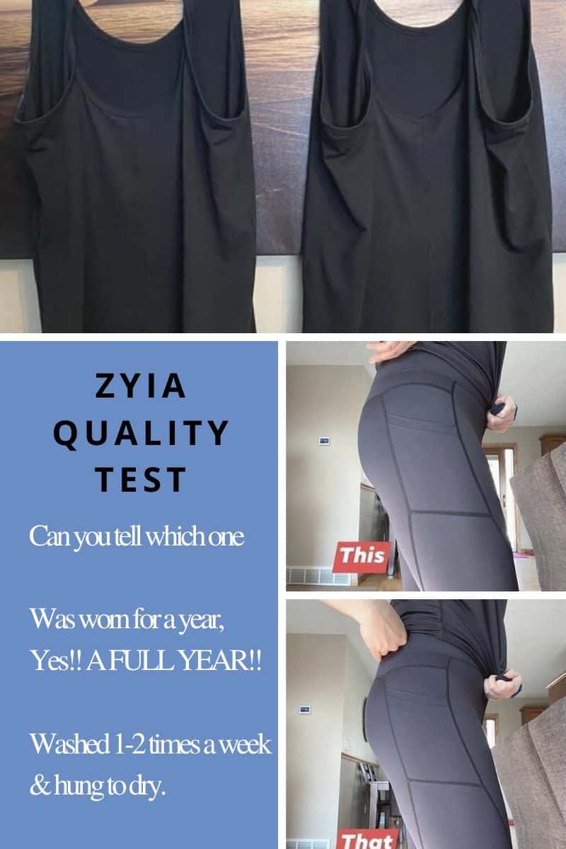 Zyia Leggings Comparison Chart  Squat proof leggings, Active outfits,  Active wear outfits