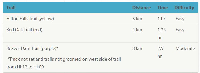 Cross Country Skiing in Halton Region