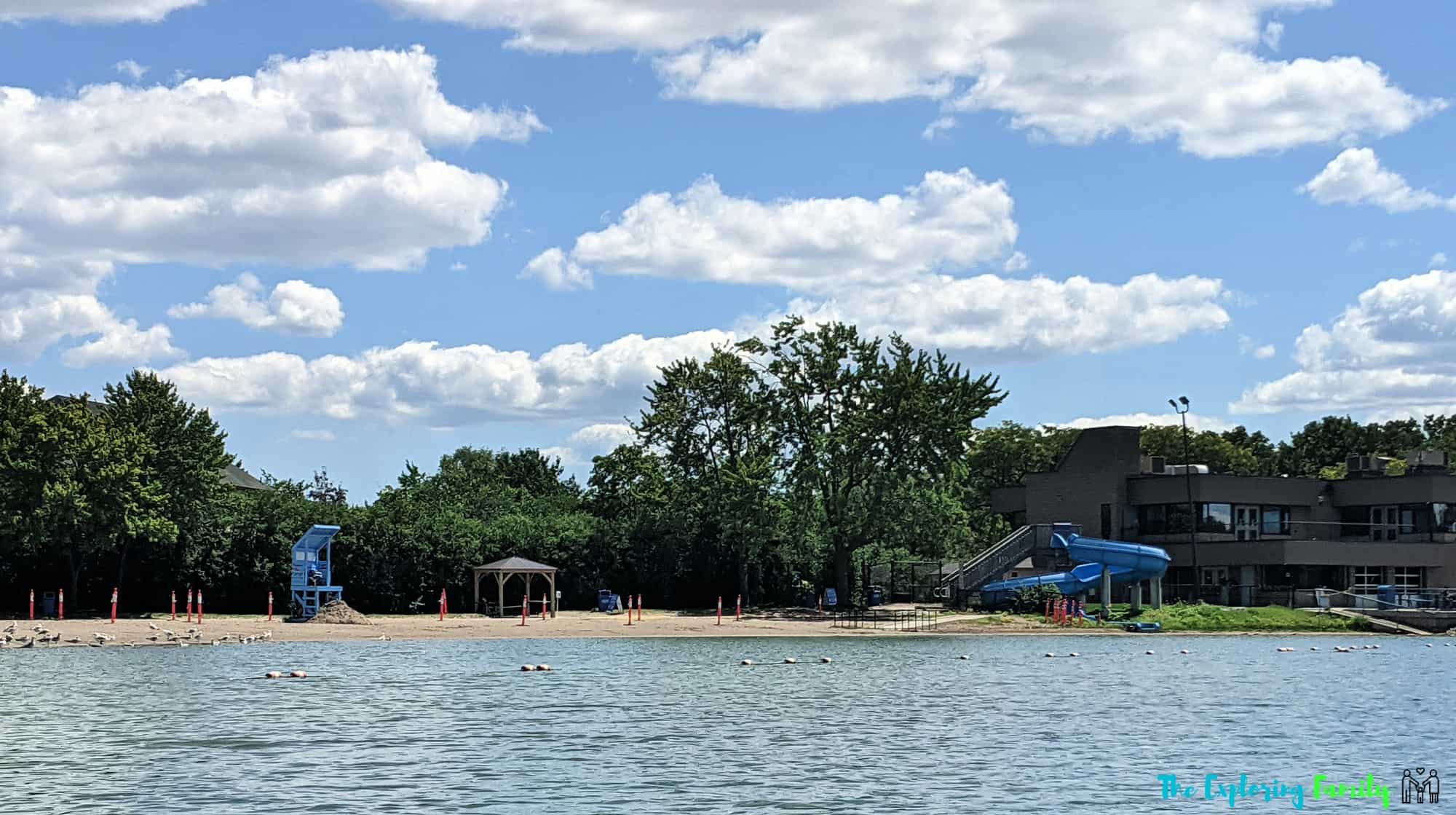 professor's lake brampton beach water slide