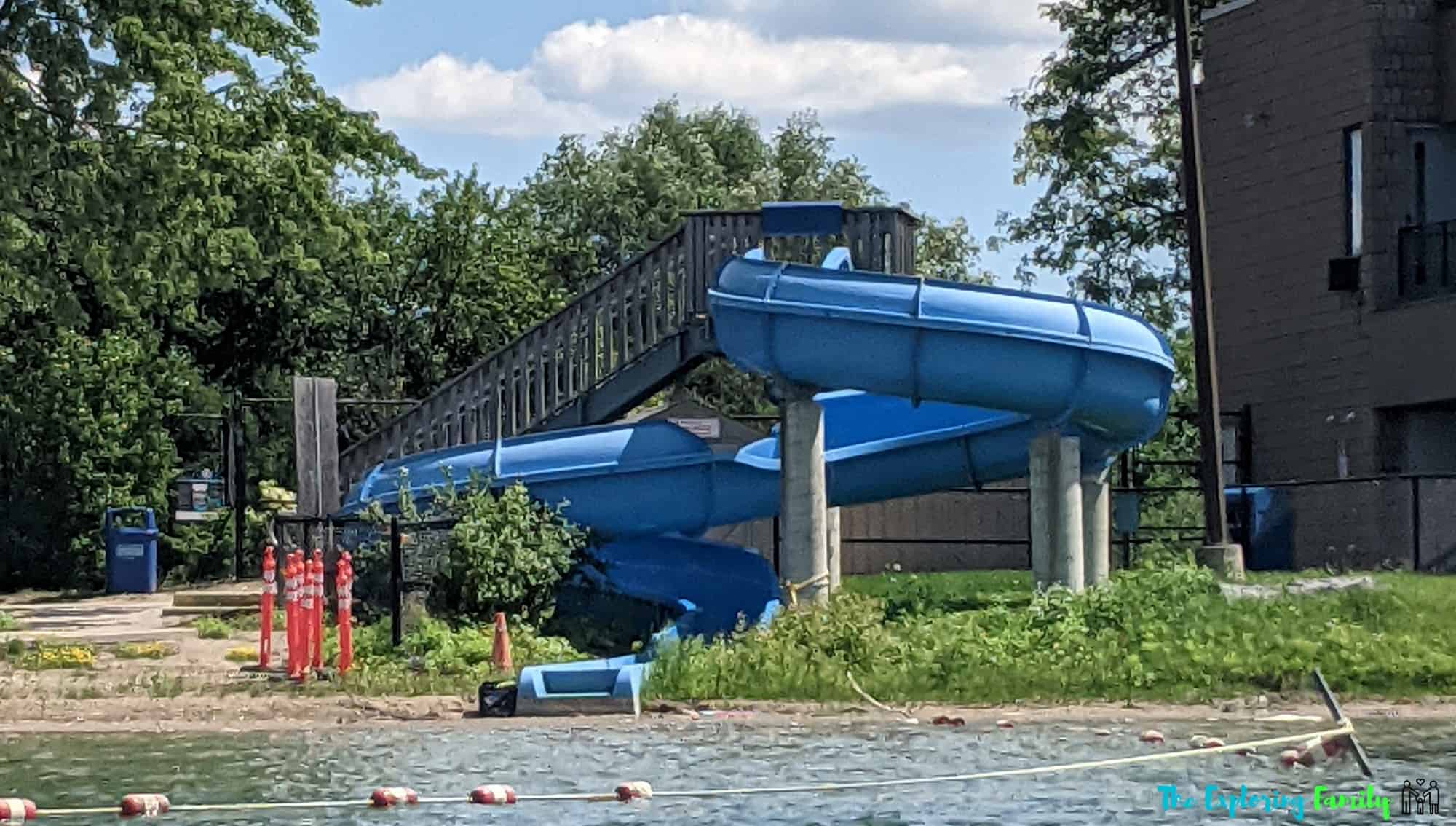 professor's lake brampton beach water slide