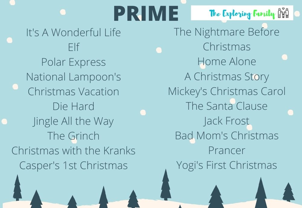 Family Christmas Movies on Prime