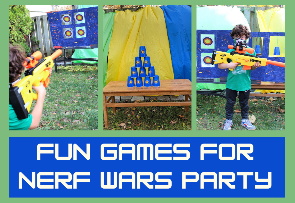 5 fun nerf wars games with nerf guns for a nerf wars party the exploring family