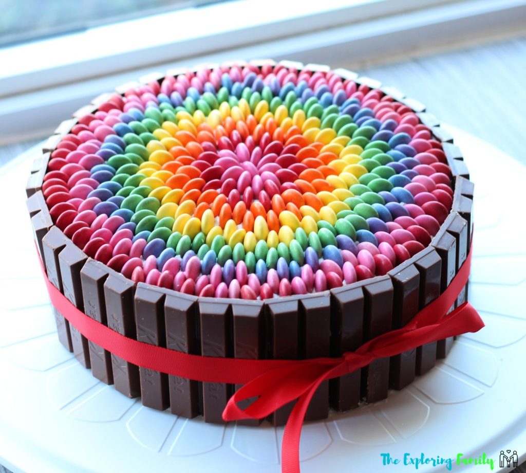 Unique Smarties Kit Kat Cake