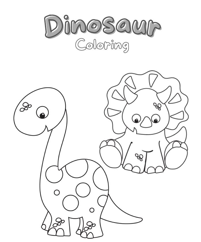 Free dinosaur coloring pages