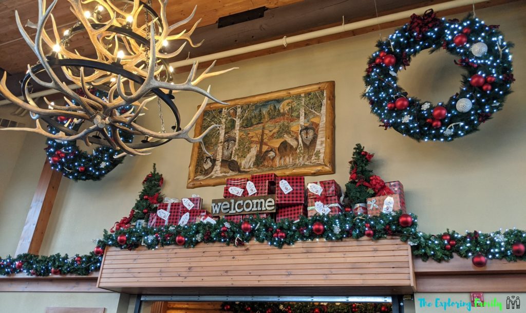Christmas decorations at Great Wolf Lodge Niagara Falls