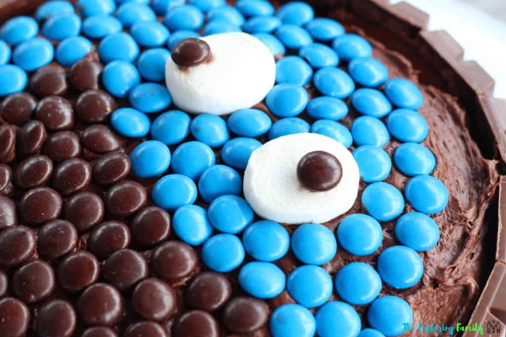 Easy DIY Cookie Monster Cake