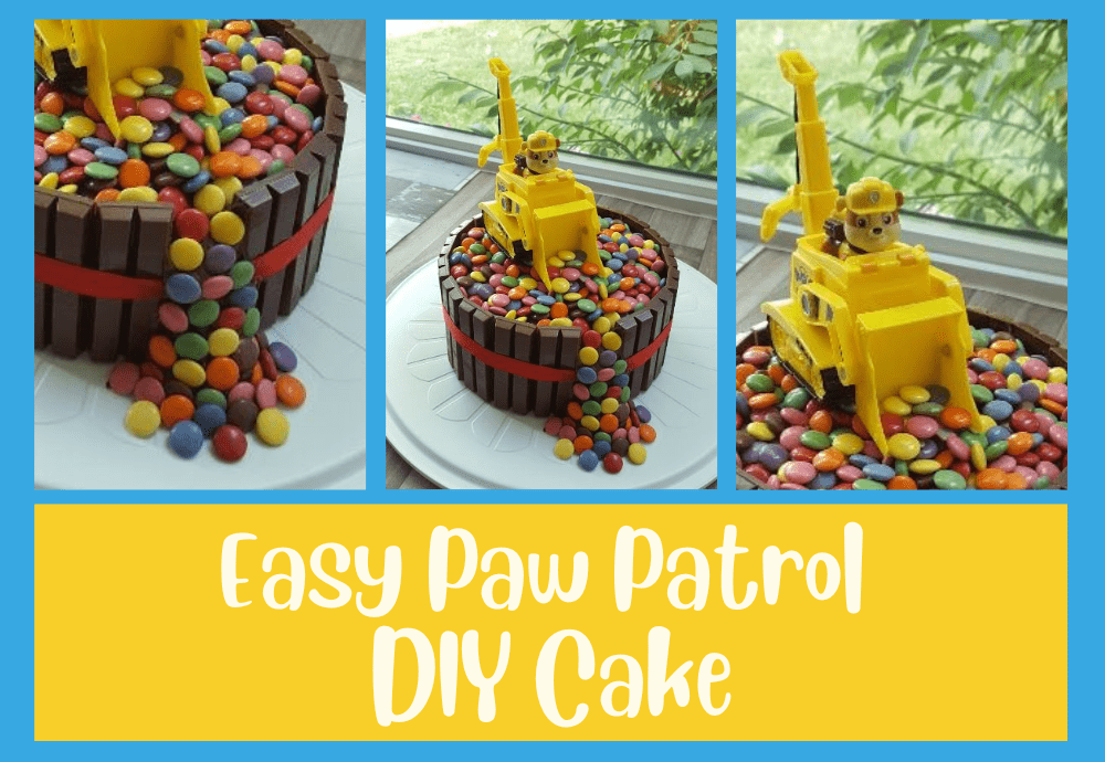 Easy Paw Patrol DIY Cake Rubble Construction Cake