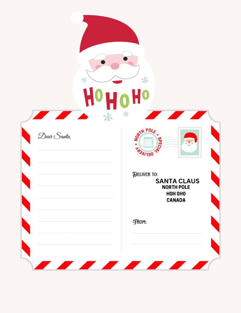 Letters to Santa Template