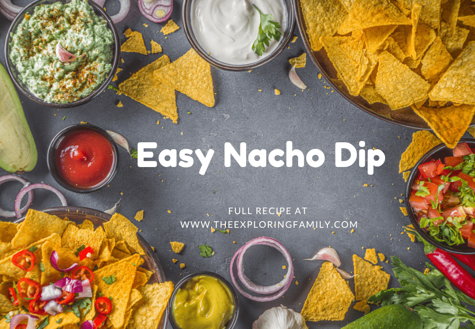 Easy Nacho Dip Recipe 5 Ingredient Nacho Dip for your Superbowl Party