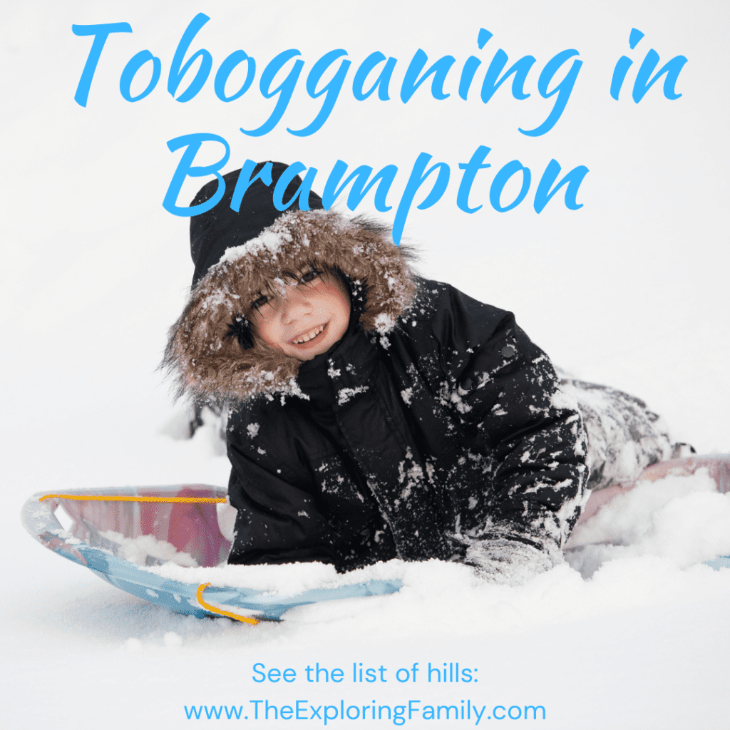 tobogganing in Brampton sledding hills