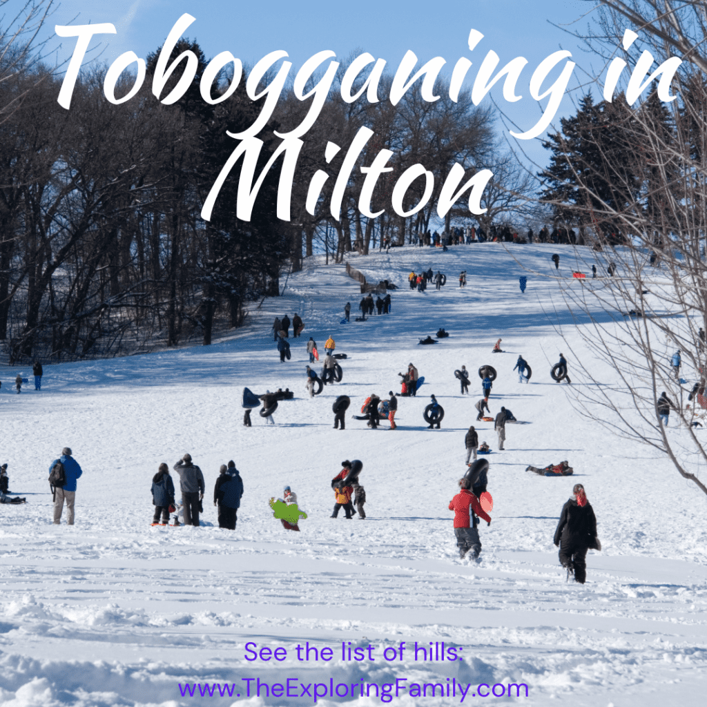 Tobogganing in Milton, Ontario