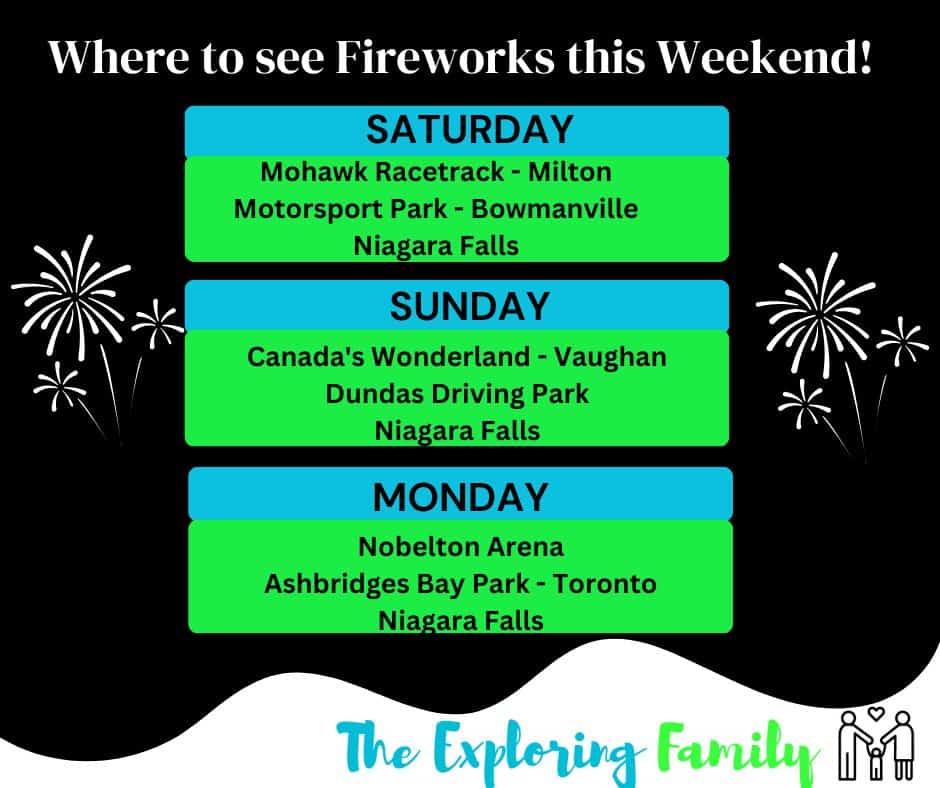 Where to see Fireworks for Victoria Day in 2024 2024 The Exploring Family