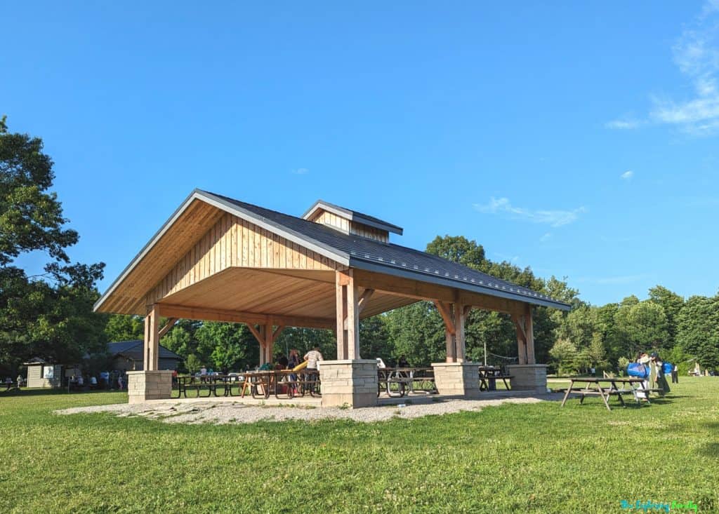 Island lake conservation area picnic shelter