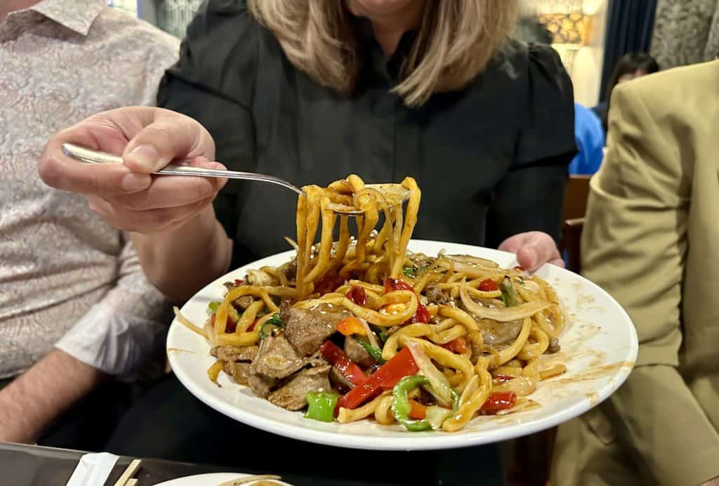 Noodle Dish at Orda Restaurant