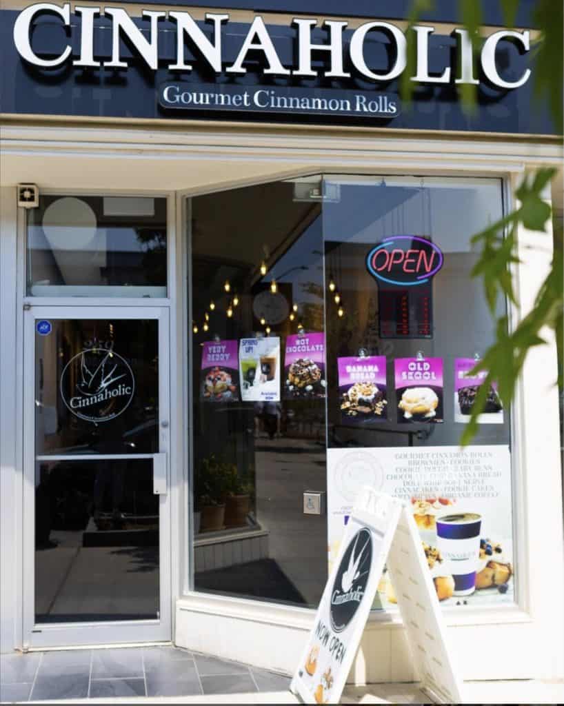 Outside of Cinnaholic Oakville. Photo credit: Cinnaholic Oakville