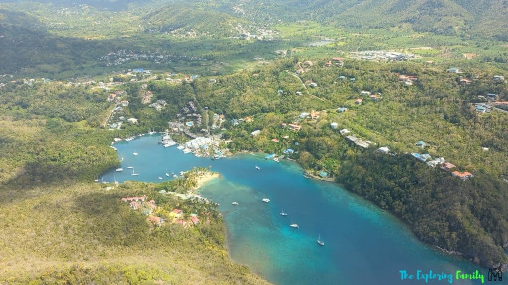 saint lucia helicopter tour margot bay review